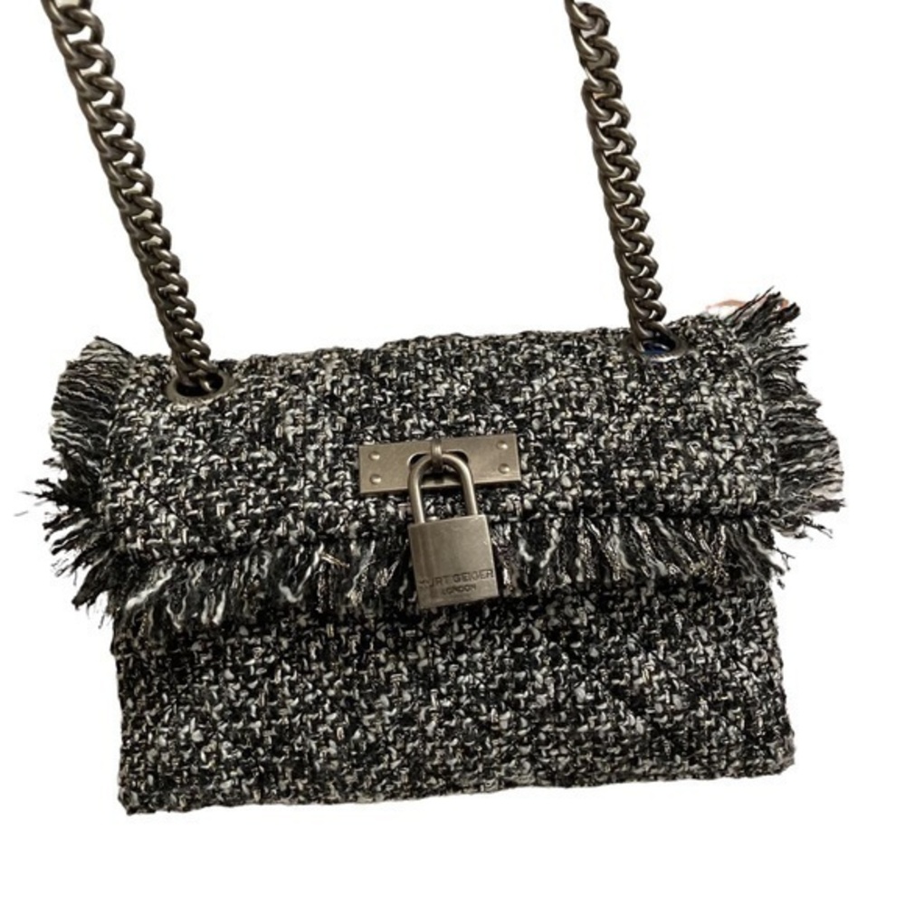 Kurt Geiger tweed mini Brixton crossbody bag
